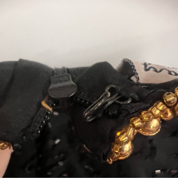 Stenay Stunning 1980s Vintage Beaded 100% Silk Top with Back Zipper size PL - Picture 9 of 13